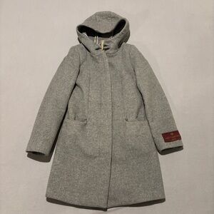 Babaton Pearce Coat Size XXS Gray Hooded Wool Cashmere Blend Aritzia